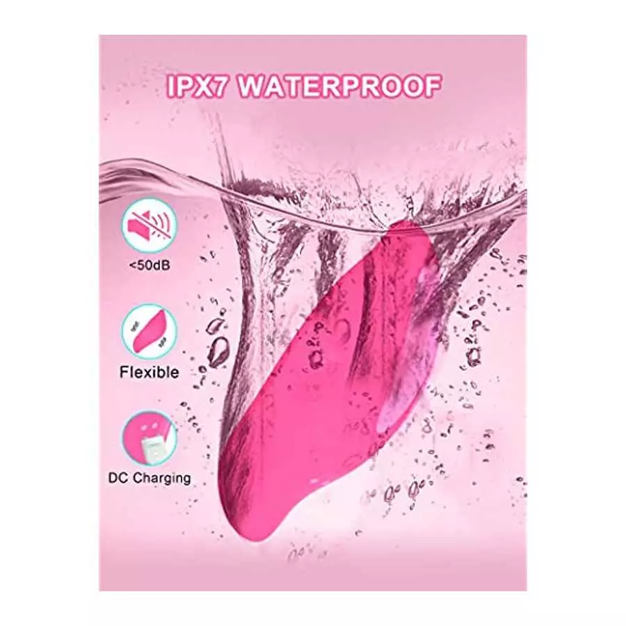 Wearable Vibrator Vibrating Panties with APP Control, Silicone Clitoral Vagina Stimulator Clit Nipple Teaser Adult Toy with 12 V