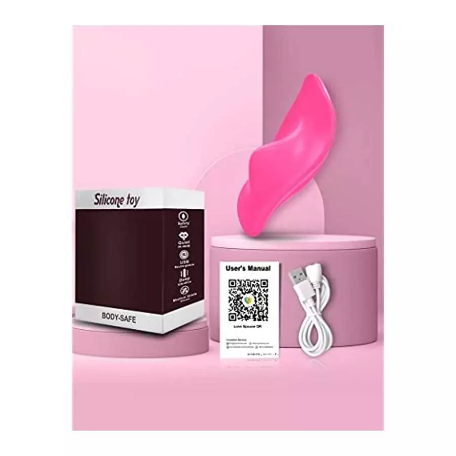 Wearable Vibrator Vibrating Panties with APP Control, Silicone Clitoral Vagina Stimulator Clit Nipple Teaser Adult Toy with 12 V