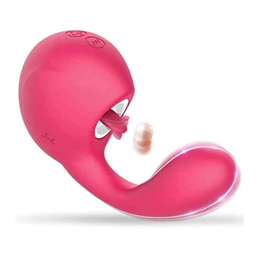 Clitoral Licking G Spot Vibrator for Clit and Vagina Stimulation, Rechargeable Dildo Tongue Vibrator with 3 Licking & 10 Vibrati Clitoral Licking G Spot Vibrator for Clit and Vagina Stimulation, Rechargeable Dildo Tongue Vibrator with 3 Licking & 10 Vibrati