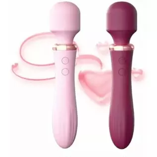 LILO hot Venus Wand Heated Double Heads Dildo Vibrator 10 Modes Adult Vibrator for Women Sex Toys Pink