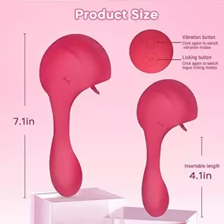 Clitoral Licking G Spot Vibrator for Clit and Vagina Stimulation, Rechargeable Dildo Tongue Vibrator with 3 Licking & 10 Vibrati Clitoral Licking G Spot Vibrator for Clit and Vagina Stimulation, Rechargeable Dildo Tongue Vibrator with 3 Licking & 10 Vibrati