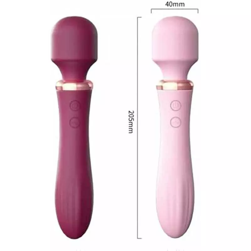 LILO hot Venus Wand Heated Double Heads Dildo Vibrator 10 Modes Adult Vibrator for Women Sex Toys Pink