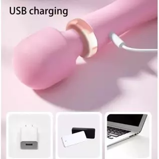 LILO hot Venus Wand Heated Double Heads Dildo Vibrator 10 Modes Adult Vibrator for Women Sex Toys Pink LILO hot Venus Wand Heated Double Heads Dildo Vibrator 10 Modes Adult Vibrator for Women Sex Toys Pink