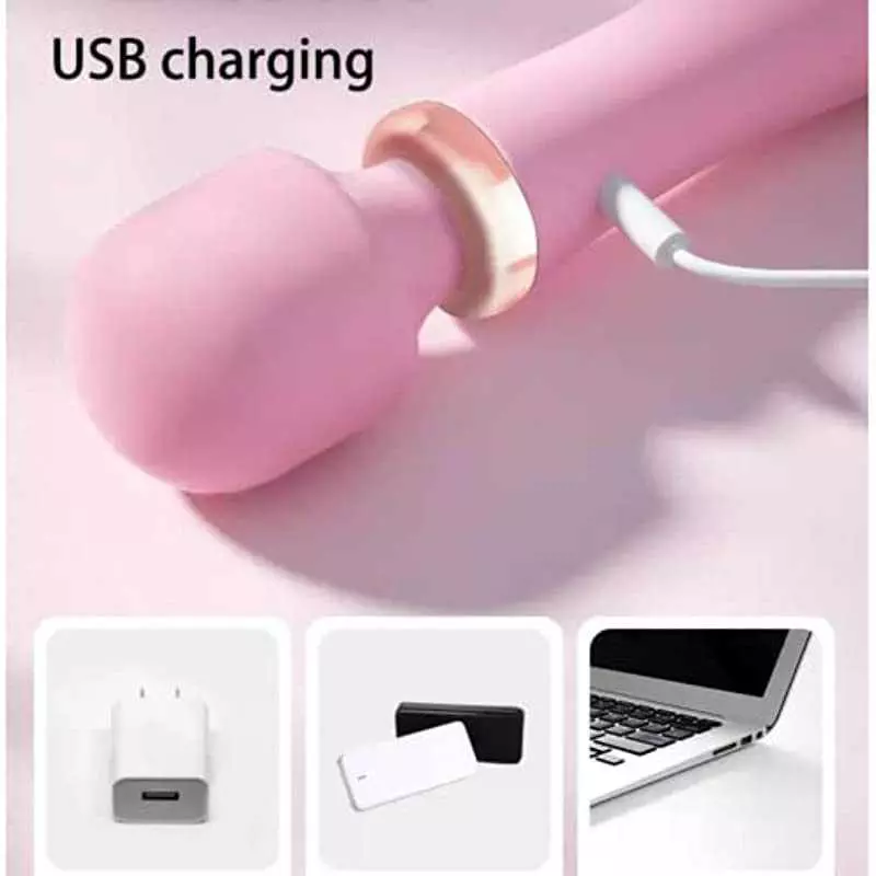 LILO hot Venus Wand Heated Double Heads Dildo Vibrator 10 Modes Adult Vibrator for Women Sex Toys Pink
