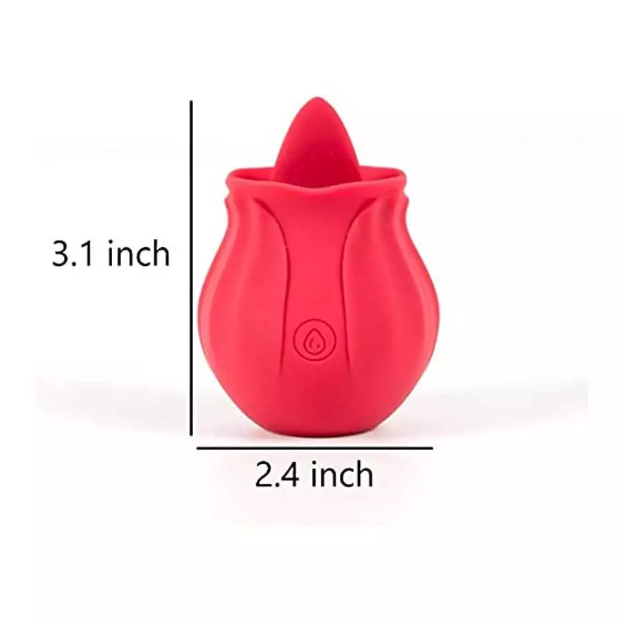 Rose Sex Stimulator for Women - Rose Vibrator Pleasure Rose Sex Toy Clit Licker Adult Sensory Toys Clitoral Stimulator with 10 V