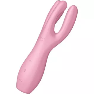 Satisfyer Threesome 3 Lay-On Vibrator - Powerful Vibrating Clitoral and Labia Stimulator, Personal Massager, Sex Toys for Women 