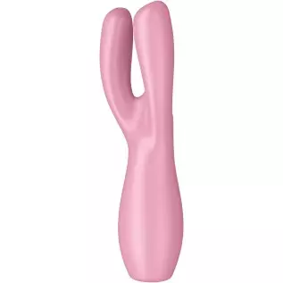 Satisfyer Threesome 3 Lay-On Vibrator - Powerful Vibrating Clitoral and Labia Stimulator, Personal Massager, Sex Toys for Women Satisfyer Threesome 3 Lay-On Vibrator - Powerful Vibrating Clitoral and Labia Stimulator, Personal Massager, Sex Toys for Women