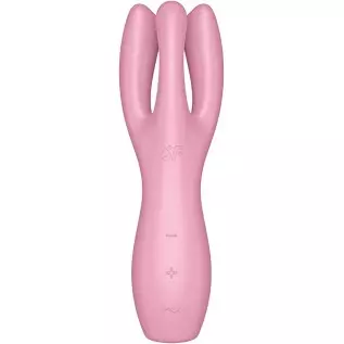 Satisfyer Threesome 3 Lay-On Vibrator - Powerful Vibrating Clitoral and Labia Stimulator, Personal Massager, Sex Toys for Women Satisfyer Threesome 3 Lay-On Vibrator - Powerful Vibrating Clitoral and Labia Stimulator, Personal Massager, Sex Toys for Women