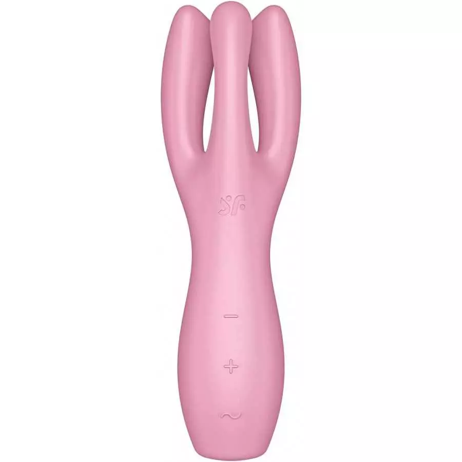 Satisfyer Threesome 3 Lay-On Vibrator - Powerful Vibrating Clitoral and Labia Stimulator, Personal Massager, Sex Toys for Women 