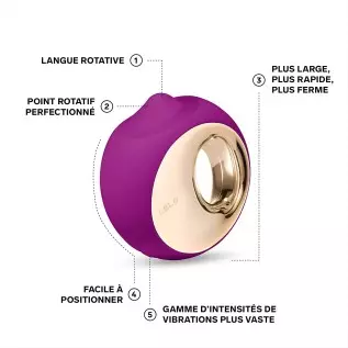 LELO ORA 3 Oral Pleasure Massager, Tongue Licking Toy for Woman Sensual Small Vibrator Personal Stimulator for Oral Sex, Deep Ro LELO ORA 3 Oral Pleasure Massager, Tongue Licking Toy for Woman Sensual Small Vibrator Personal Stimulator for Oral Sex, Deep Ro