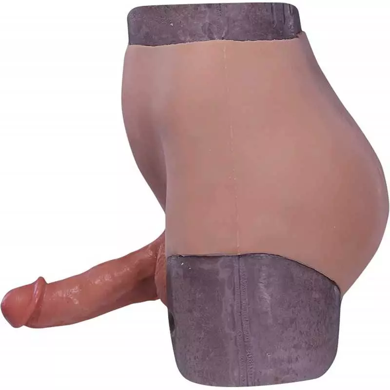 Realistic Silicone Dildo Wearable Sex Harness for Couple Pegging Women Lesbian Female Masturbation (12.5cm Length,3.5cm Diameter