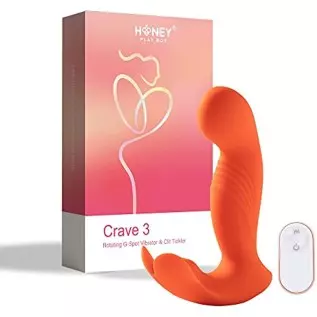 Honey Play Box G-spot Vibrator, Crave-3" Sex Toy for Women with Rotating Massage Head and Clitoral Tickler for Women and Couples Honey Play Box G-spot Vibrator, Crave-3" Sex Toy for Women with Rotating Massage Head and Clitoral Tickler for Women and Couples