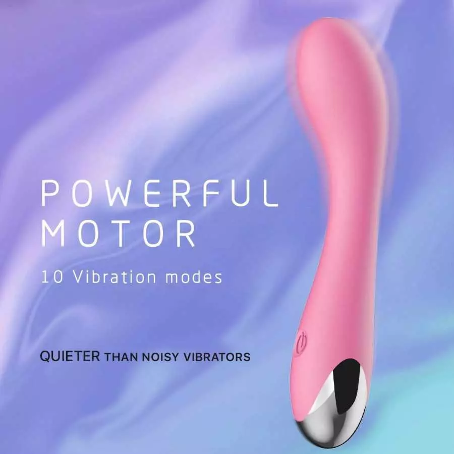 G Spot Vibrator Dildo for Vagina, Clitoral, Anal Stimulation with 10 Vibrations Modes Personal Powerful Quiet Vibrating Massager