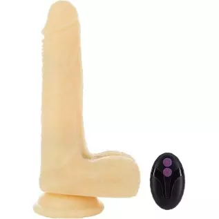 pure love 7.36" Vibrating and Rotating Dildo with Remote, Harness Compatible Adult Sex Toy, Cosmic