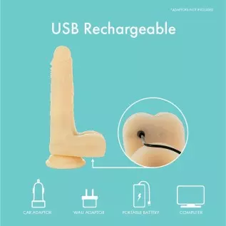 pure love 7.36" Vibrating and Rotating Dildo with Remote, Harness Compatible Adult Sex Toy, Cosmic