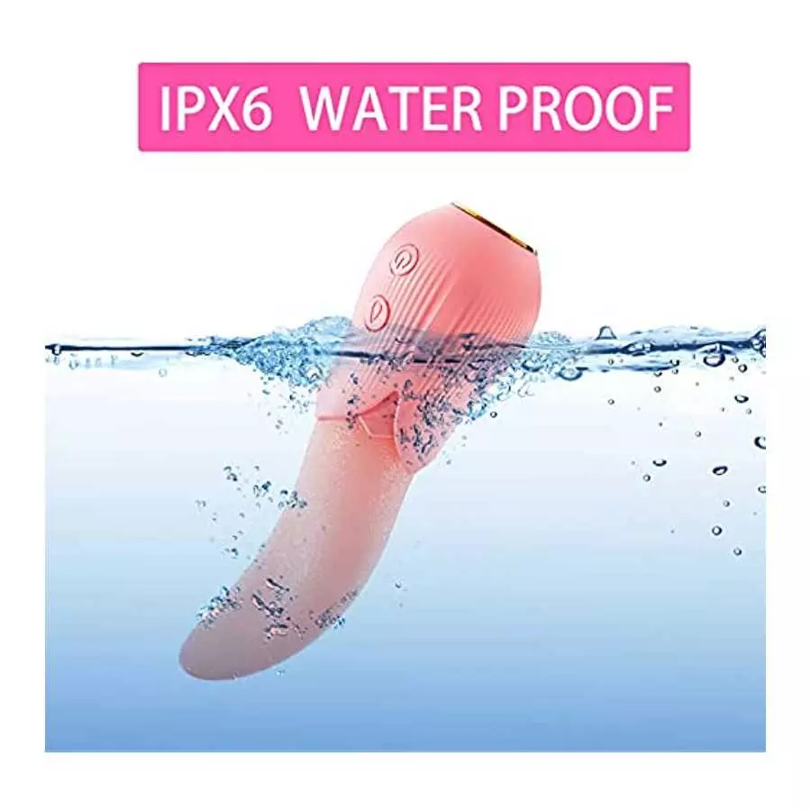 Rose Toy, Tongue Licking Vibrator for Vaginal Clit Anal Stimulation, Clitoral G Spot Nipples Massager Vaginal Breast Sex Toys fo