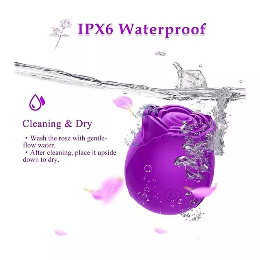 Rose Sex Stimulator for Women, Clitoral Nipple Vibrator with 9 Modes,Vibrating Personal Massager-Sex G Spot Toys Female Couples-