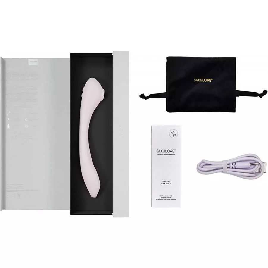 Sakulove G Spot Vibrator with 7 Modes, Clit Pulsating with 8 Sonic Modes Rechargeable Waterproof, Partner Vibrating Sex Toy for 