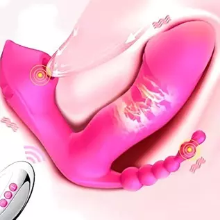 Triple Stimulator Clit Sucking Wearable Vibrator for Ladies G Spot Dildo Anal - Remote Control - Vibration + Inhalation + Heatin Triple Stimulator Clit Sucking Wearable Vibrator for Ladies G Spot Dildo Anal - Remote Control - Vibration + Inhalation + Heatin