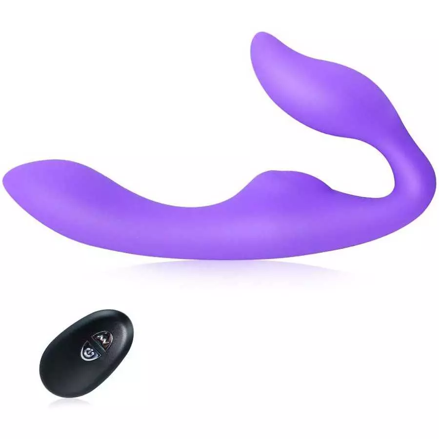 Vibrating Strapless Strap on Dildo Vibrator Sex Toys, Rechargeable Clitoral and G-spot Vibrator with Multiple Powerful Vibration Vibrating Strapless Strap on Dildo Vibrator Sex Toys, Rechargeable Clitoral and G-spot Vibrator with Multiple Powerful Vibration