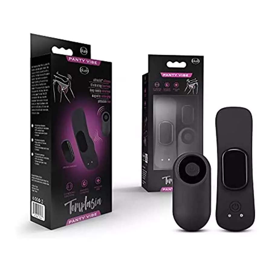 Temptasia Remote Control Wearable Panty Vibe - Attaches To Your Panties Magnetically - Platinum Puria Silicone - IPX7 Waterproof Temptasia Remote Control Wearable Panty Vibe - Attaches To Your Panties Magnetically - Platinum Puria Silicone - IPX7 Waterproof