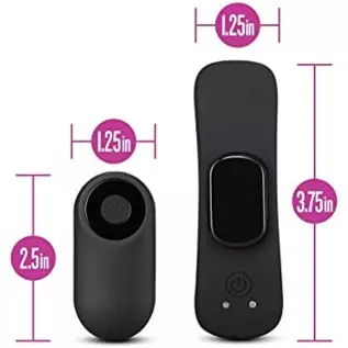 Temptasia Remote Control Wearable Panty Vibe - Attaches To Your Panties Magnetically - Platinum Puria Silicone - IPX7 Waterproof