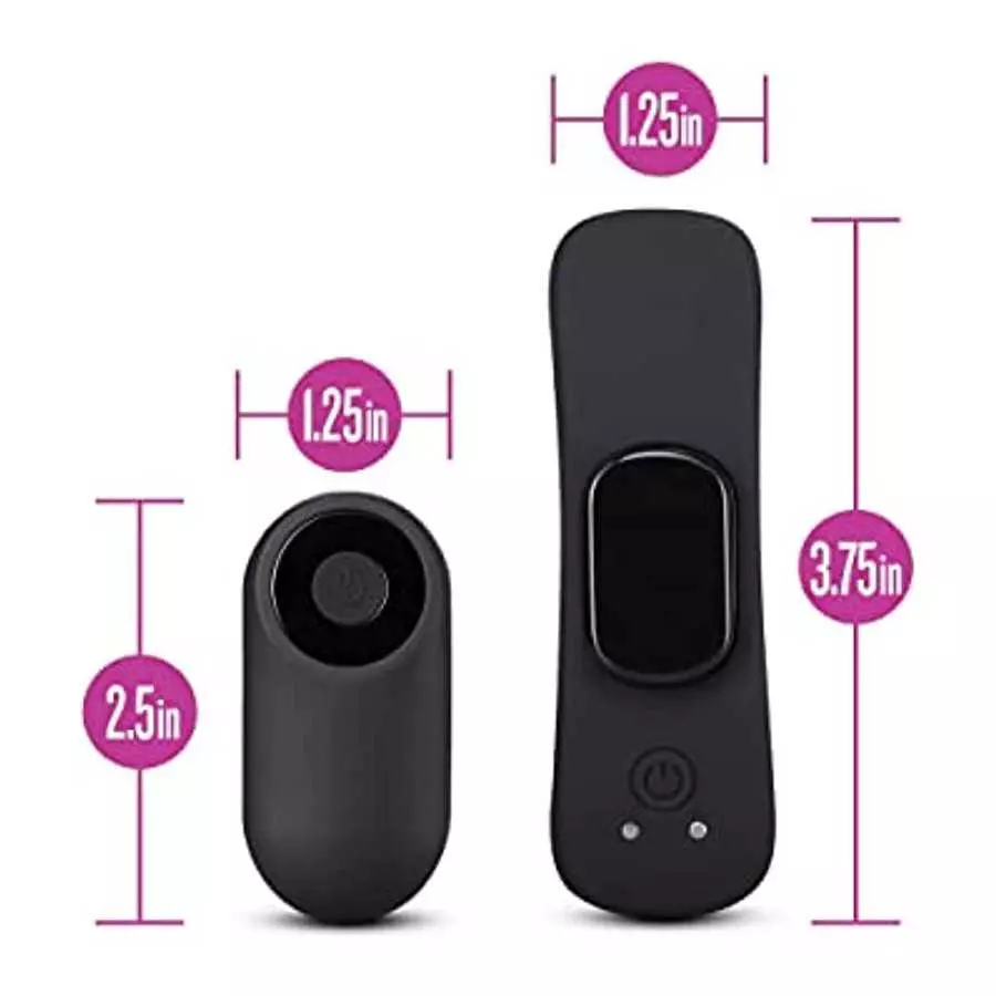 Temptasia Remote Control Wearable Panty Vibe - Attaches To Your Panties Magnetically - Platinum Puria Silicone - IPX7 Waterproof