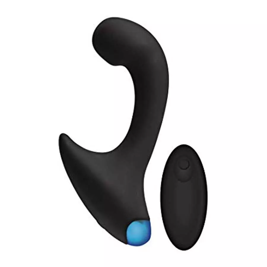 Doc Johnson OptiMALE™ - P-Curve - Ergonomically Curved Beginner-Friendly Vibrating Prostate Massager - Silicone, Remote Operated Doc Johnson OptiMALE™ - P-Curve - Ergonomically Curved Beginner-Friendly Vibrating Prostate Massager - Silicone, Remote Operated