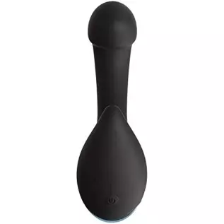 Doc Johnson OptiMALE™ - P-Curve - Ergonomically Curved Beginner-Friendly Vibrating Prostate Massager - Silicone, Remote Operated