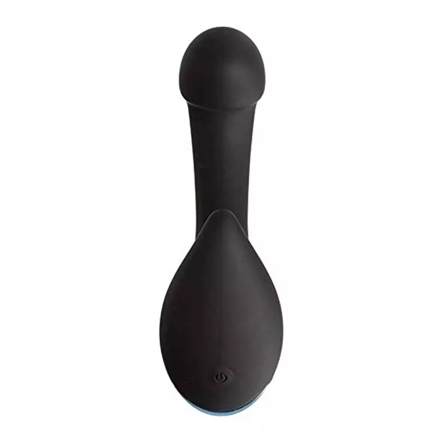Doc Johnson OptiMALE™ - P-Curve - Ergonomically Curved Beginner-Friendly Vibrating Prostate Massager - Silicone, Remote Operated