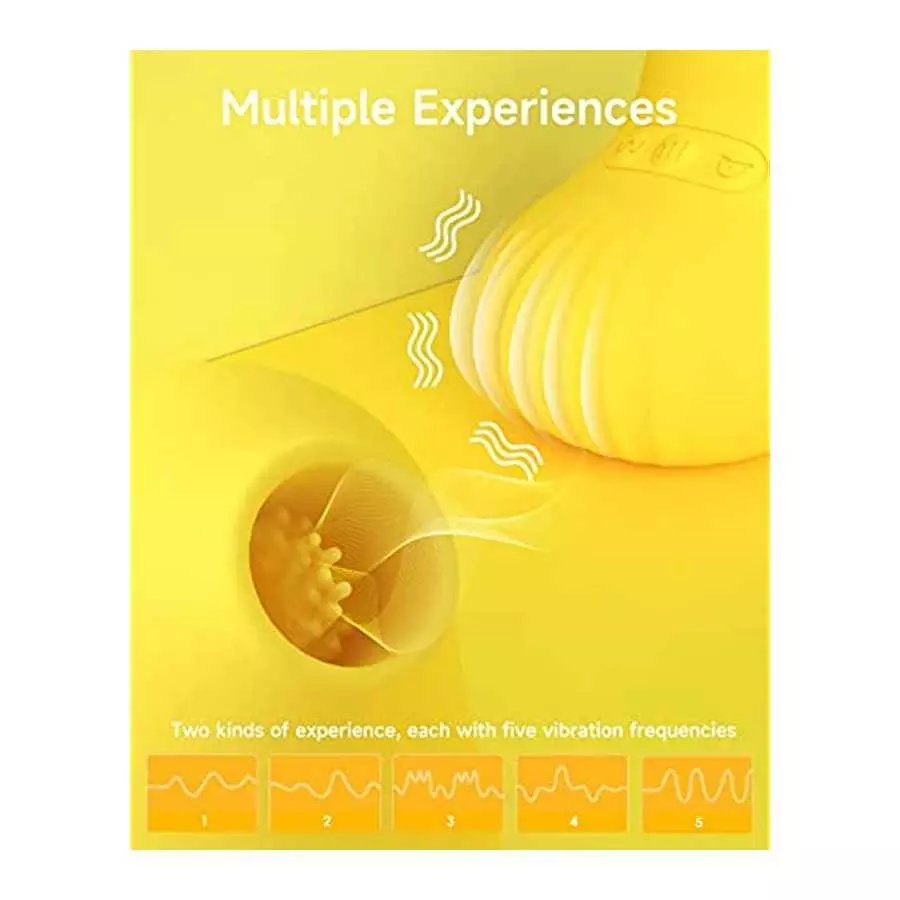 Clitoral Vibrator,HAPPINESS DANCE Toy for Women Tongue Licking Vibrator G Spot Stimulator Magnetic Rechargeable & Waterproof (Du