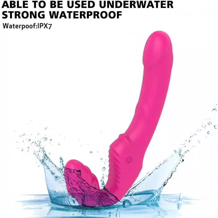 Double-Head Synchronous Vibrator,Interactive Sex Device for Men and Women at The Same Time, G-Point Clitoral Waterproof Massager