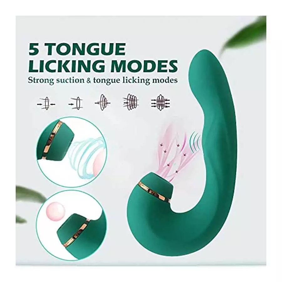 Female Masturbator 3 in 1 Clit Sucker Dildo G-Spot Vibrator Sucking Vibrators for Women Clitoral Stimulator Sex Toys