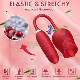 2022 Newly-Dual Head Flower Shaped Rose Toys , Sex Stimulator for Women Valentine's Day Lick 20 Modes for Lingerie Gifts Women V 2022 Newly-Dual Head Flower Shaped Rose Toys , Sex Stimulator for Women Valentine's Day Lick 20 Modes for Lingerie Gifts Women V
