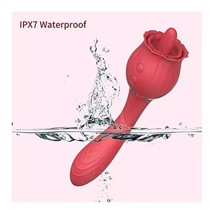 Rose Toy Vibrator for Women,Nipples Clitoris Stimulator,with 10 Modes & 20 Powerful Vibration,G Spot Clitoral Vibrator Dildo Sex