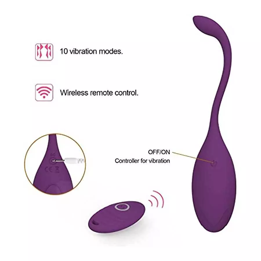 Clitoral Vibrator with Remote, Female Wareable Vibrating Egg Toys for Women Sex Toy