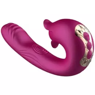 Clitoral Licking Rotating G Spot Vibrator, Wearable Dildo Vibrator Mimic Finger - Panty Vibrator, Anal Breast Nipple Massager fo