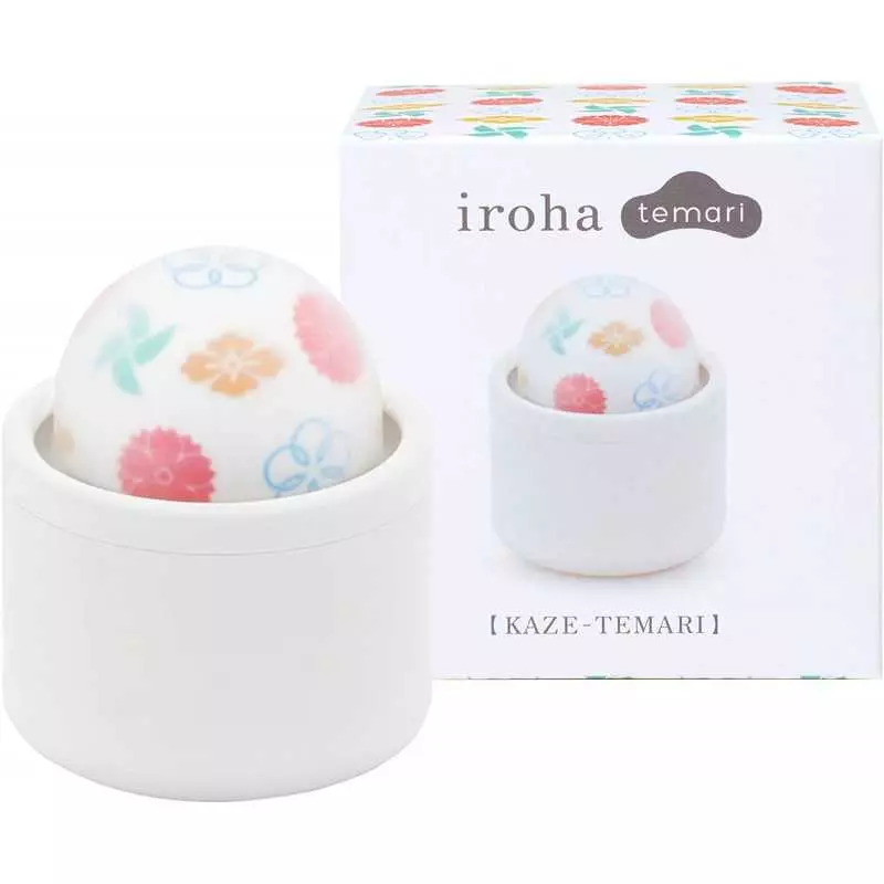 TENGA HMT-03 iroha Temari Hana Vibrator for Women, Palm-Sized Waterproof Rechargeable Vibrator