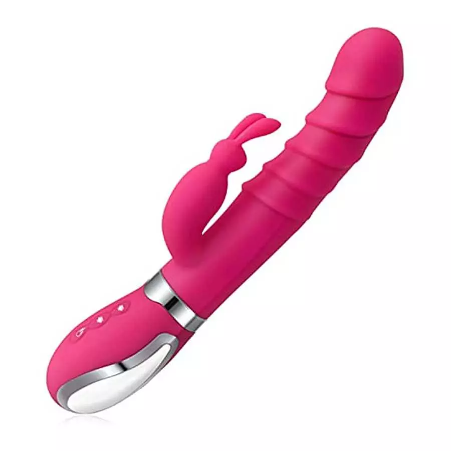 ISEYMI G Spot Rabbit Vibrator for Women Bunny Ears Clitoris G-spot Stimulation,Waterproof Dildo with 7 Powerful Vibrations Recha ISEYMI G Spot Rabbit Vibrator for Women Bunny Ears Clitoris G-spot Stimulation,Waterproof Dildo with 7 Powerful Vibrations Recha