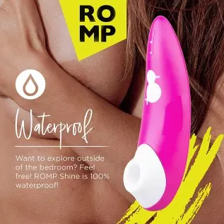 ROMP Shine Clitoral Sucking Toy - Clit Stimulator - Waterproof Clitoral Sucker Vibrator with 10 Intesity Levels - Vibrating Adul ROMP Shine Clitoral Sucking Toy - Clit Stimulator - Waterproof Clitoral Sucker Vibrator with 10 Intesity Levels - Vibrating Adul