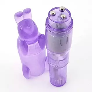 Pocket Rocket Vibrator - Removable Rabbit Tickler Sleeve - Powerful Clit Vibrations for Intense Orgasms