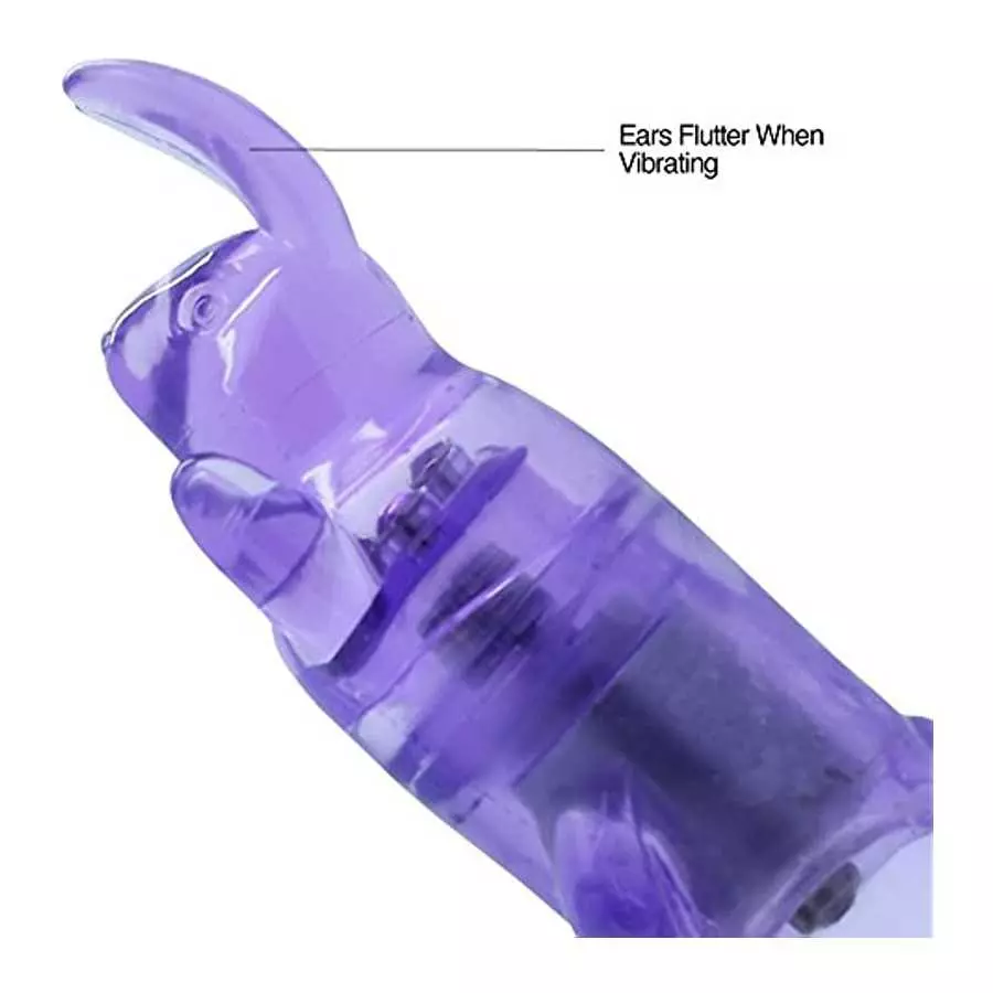 Pocket Rocket Vibrator - Removable Rabbit Tickler Sleeve - Powerful Clit Vibrations for Intense Orgasms