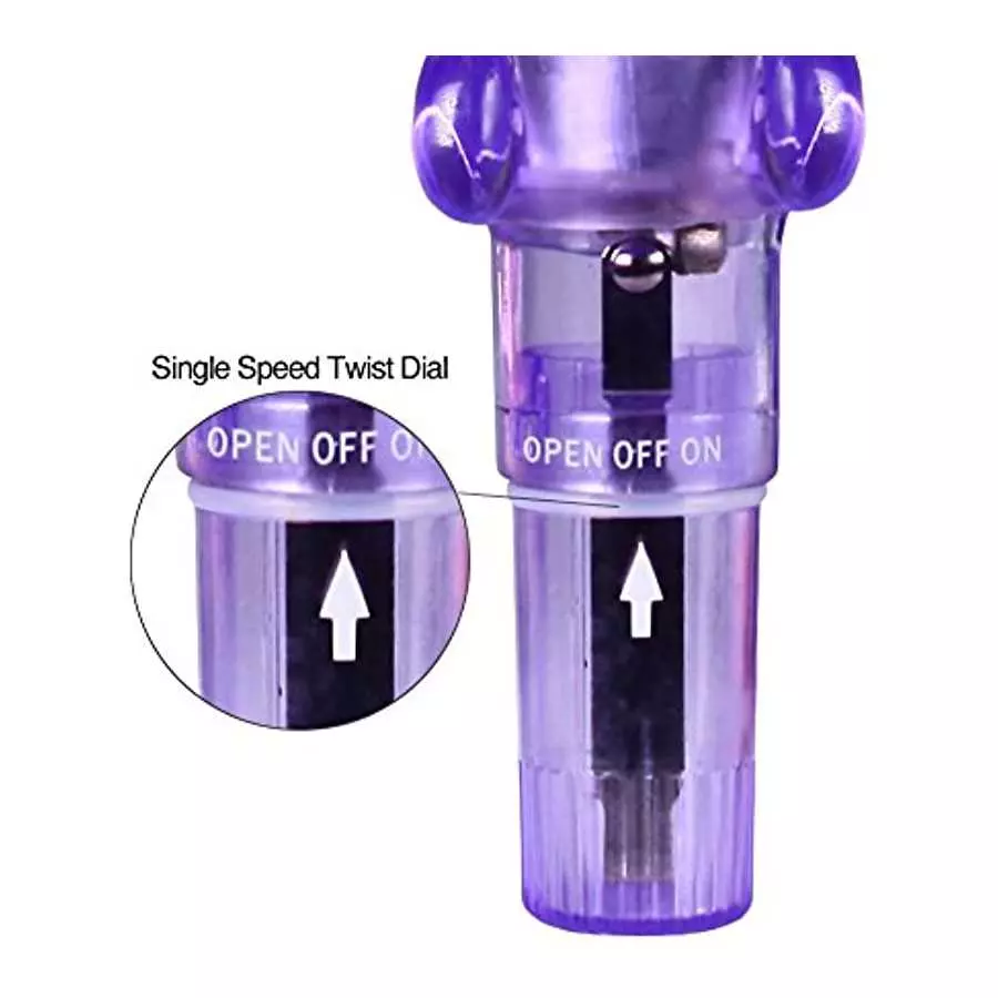 Pocket Rocket Vibrator - Removable Rabbit Tickler Sleeve - Powerful Clit Vibrations for Intense Orgasms