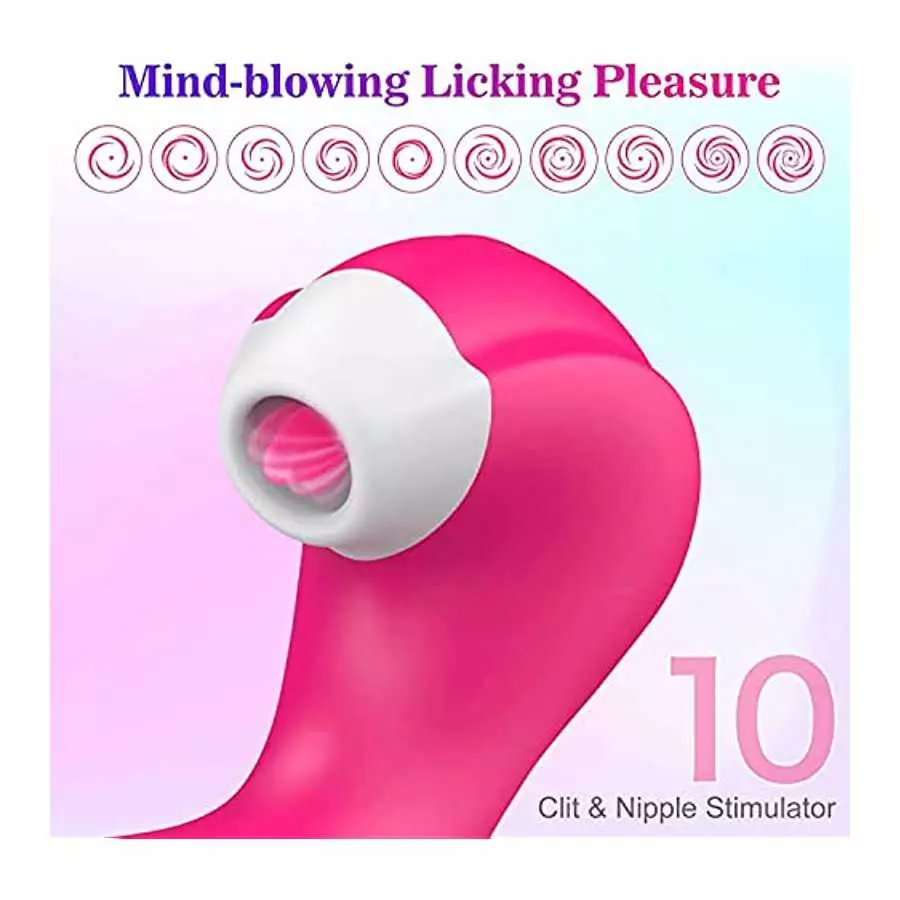 G-Spot Vibrator for Women - 3 in 1 Vaginal Clitoris Vibrator Stimulator with 10 Modes, Waterproof Rechargeable Dildo Vibrator To