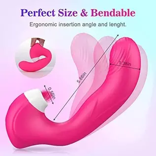 G-Spot Vibrator for Women - 3 in 1 Vaginal Clitoris Vibrator Stimulator with 10 Modes, Waterproof Rechargeable Dildo Vibrator To G-Spot Vibrator for Women - 3 in 1 Vaginal Clitoris Vibrator Stimulator with 10 Modes, Waterproof Rechargeable Dildo Vibrator To