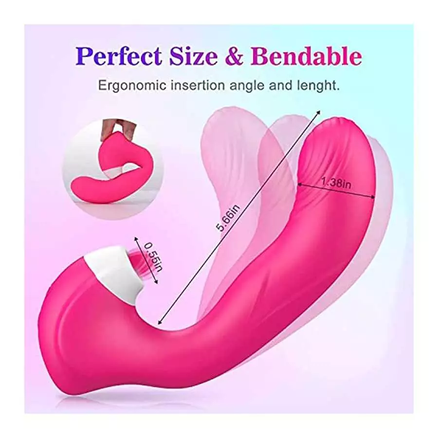 G-Spot Vibrator for Women - 3 in 1 Vaginal Clitoris Vibrator Stimulator with 10 Modes, Waterproof Rechargeable Dildo Vibrator To