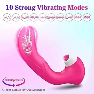 G-Spot Vibrator for Women - 3 in 1 Vaginal Clitoris Vibrator Stimulator with 10 Modes, Waterproof Rechargeable Dildo Vibrator To G-Spot Vibrator for Women - 3 in 1 Vaginal Clitoris Vibrator Stimulator with 10 Modes, Waterproof Rechargeable Dildo Vibrator To