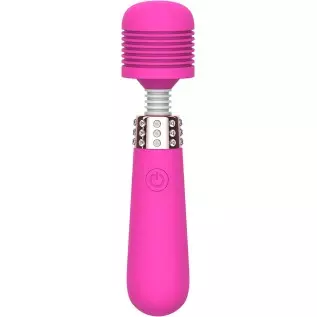 Shibari Hello Sexy Bling Bling Mini Wand Rechargeable 10X Pulsations Black