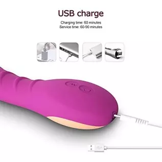 G Spot Vibrator for Vagina Stimulation with 12 Vibrations, Rechargeable Soft Vibrating Dildo Vibrator for Women Quick Orgasm, Va G Spot Vibrator for Vagina Stimulation with 12 Vibrations, Rechargeable Soft Vibrating Dildo Vibrator for Women Quick Orgasm, Va