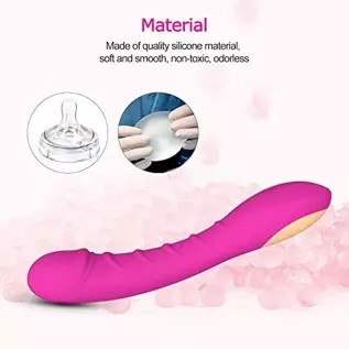 G Spot Vibrator for Vagina Stimulation with 12 Vibrations, Rechargeable Soft Vibrating Dildo Vibrator for Women Quick Orgasm, Va G Spot Vibrator for Vagina Stimulation with 12 Vibrations, Rechargeable Soft Vibrating Dildo Vibrator for Women Quick Orgasm, Va